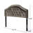 Linen Upholstered Headboards With Metal Leg-594825625
