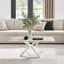 Lenworth Marble Effect Coffee Table - Glass Topped Metal Leg Centre Table-1337976153-1341101700