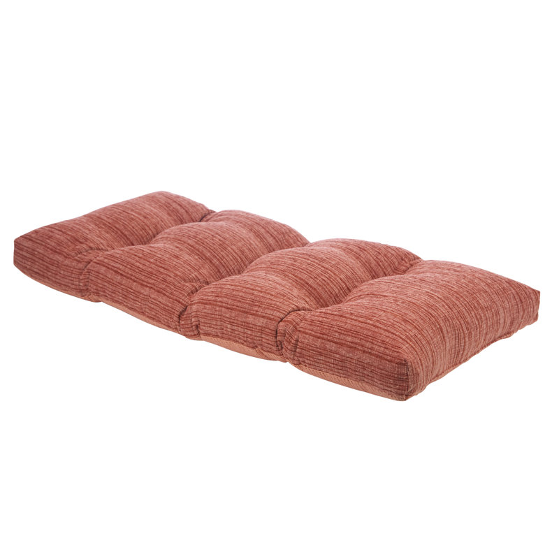 Coussin de banc en chenille antidérapant, Argile, L 33 po x P 14 po