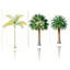 Palmiers, palmiers, plantes tropicales, ensemble de 3 impressions sur toile-966501989
