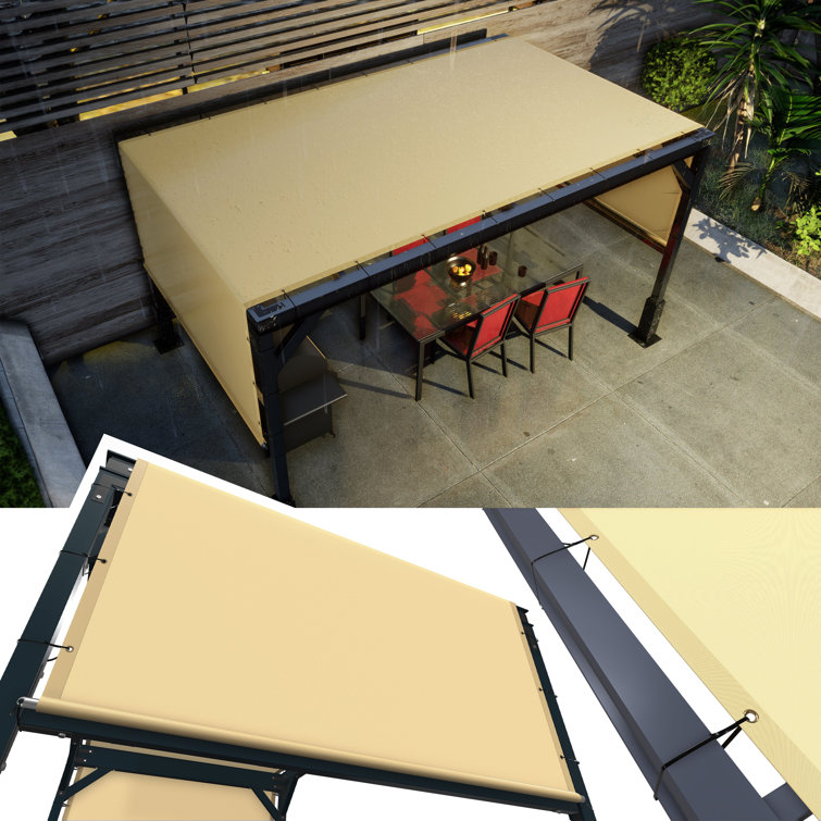 Amgo Customize Waterproof Pergola Canopy Replacement Cover, 95% UV Blockage