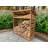 Oconner 166cm W x 66cm D Solid Wood Log Store