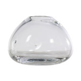 Dimpled Handmade Glass Table Vase