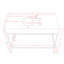 Ensemble de meuble-lavabo simple 48 po Marmo-81900805-81900803