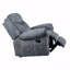 Fauteuil oscillant bicolore en velours gris avec fonction inclinable