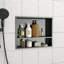 Stainless Steel Shower Niche , Gunmetal Black-423628404-423628403