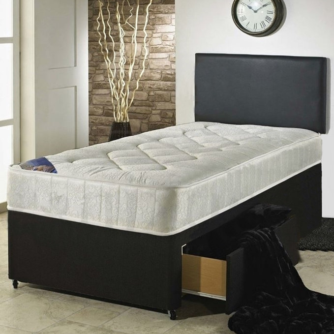 Hadriana Divan Bed with Mattress, 1 Drawer, Double (4'6)
