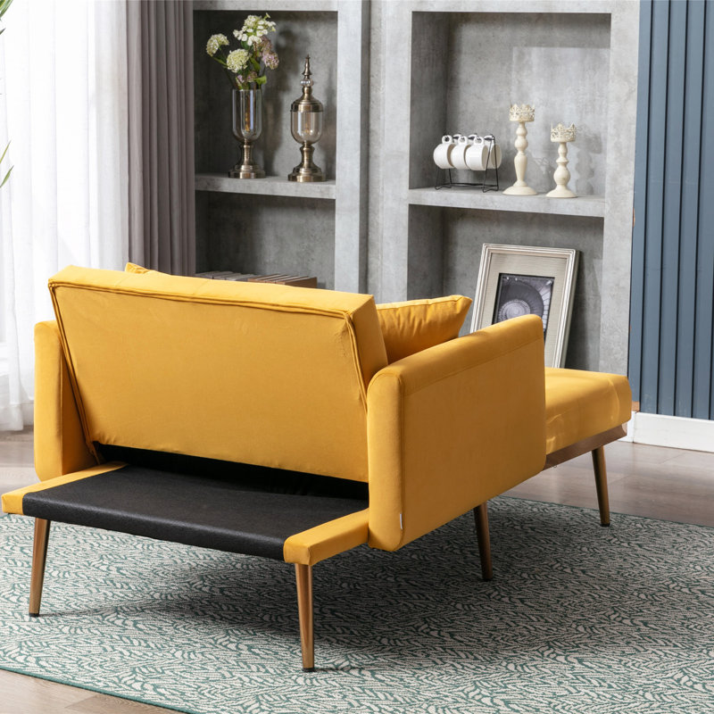 Gottman Upholstered Accent Chair, Mango Velvet