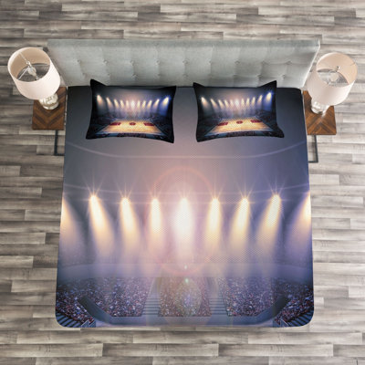 Fraire No Pattern Bedspread with Pillow Shams