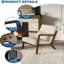Chaise d'appoint en bois avec pieds en bois-130523664