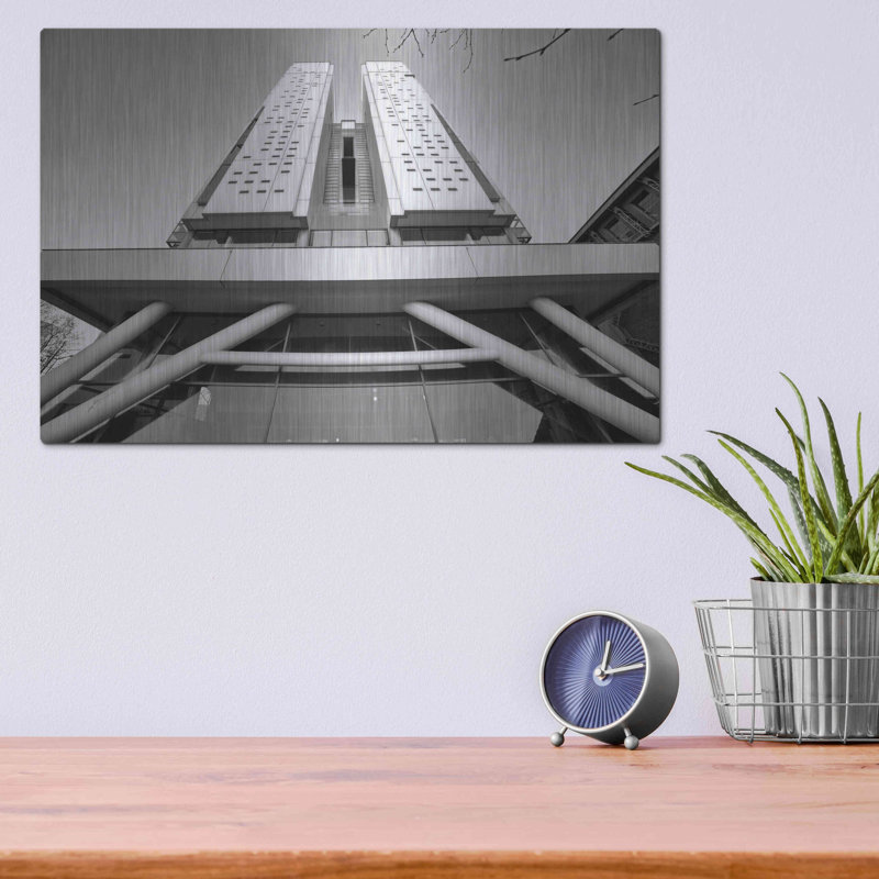 Ebern Designs «Universit Architecture 4» par Sebastien Lory, art mural en métal, 16 po x 12 po, H 12 po x l 16 po