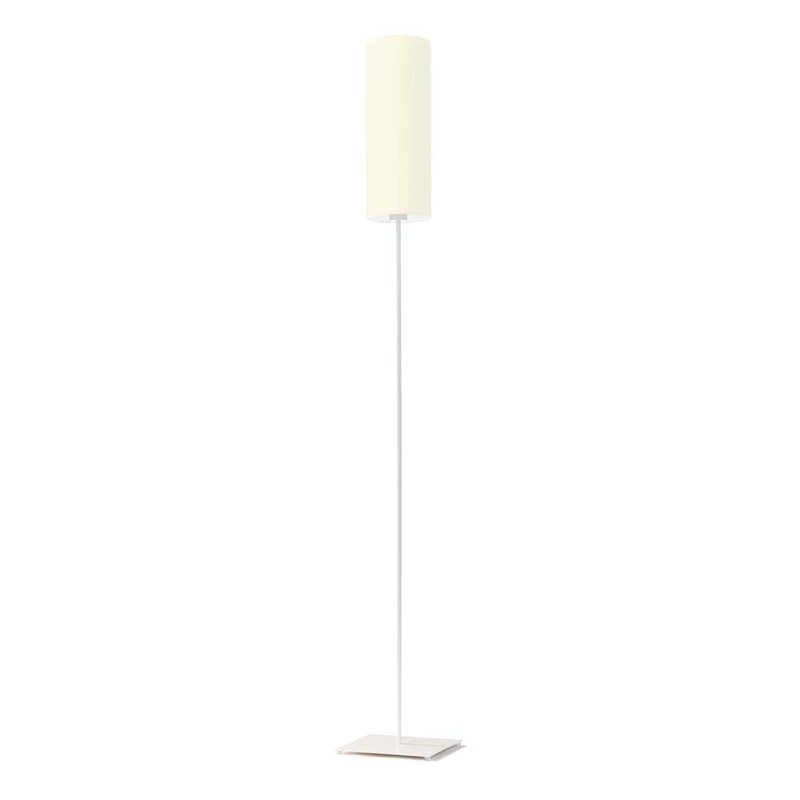Florencja 165cm Traditional Floor Lamp, Ecru, White