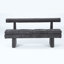 Banc rembourré en chenille l 62 po