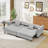 Multifunctional Sofa Bed With Convertible Recliner And Storage. Modern Fold-Out Sofa Ideal For Compact Living Rooms And Guest Accommodations.-1330651063