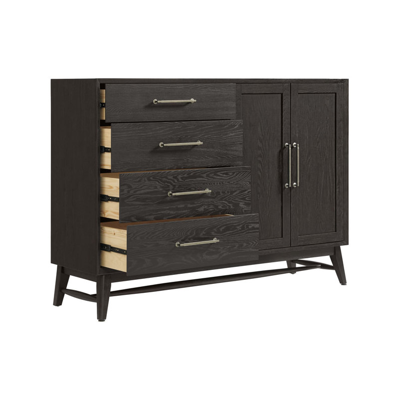 Commode pour homme 4 tiroirs Catriona, Noir