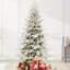 Sapin de Noël préilluminé de 2,4 m (8 pi) en PE et PVC floqué, avec 2679 branches et 520 lumières DEL bicolores-237760269