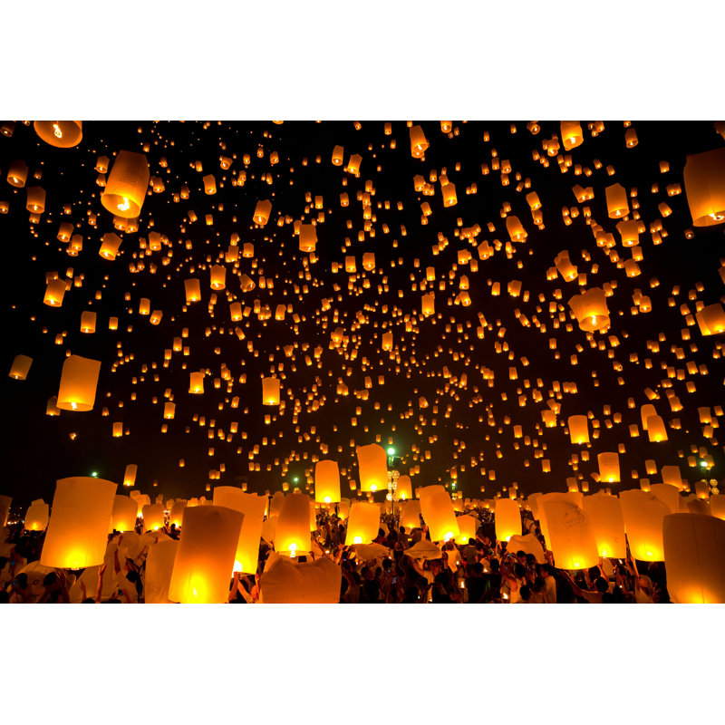 " Flying Lantern ", 20" H x 30" W  