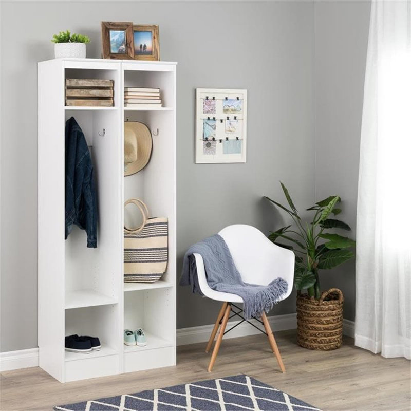 Freestanding Narrow Coat Rack Hall Tree With 3 Hooks & Adjustable Shelf, Entryway Furniture For Coat And Shoe Storage, Space-Saving Organizer For Home Entry