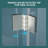 32"W X 72"H Fold Frameless Shower Door With Tempered Glass, 1/4 Inch (6 Mm), Brushed Nickel-121703638