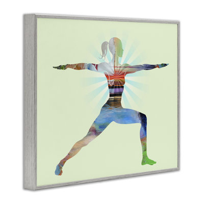 Pose de yoga debout, estampe numérique par Tim Parker