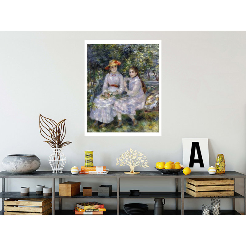 Les filles de Durand-Ruel par Pierre-Auguste Renoir - Estampe numérique, H 40 po x l 32 po