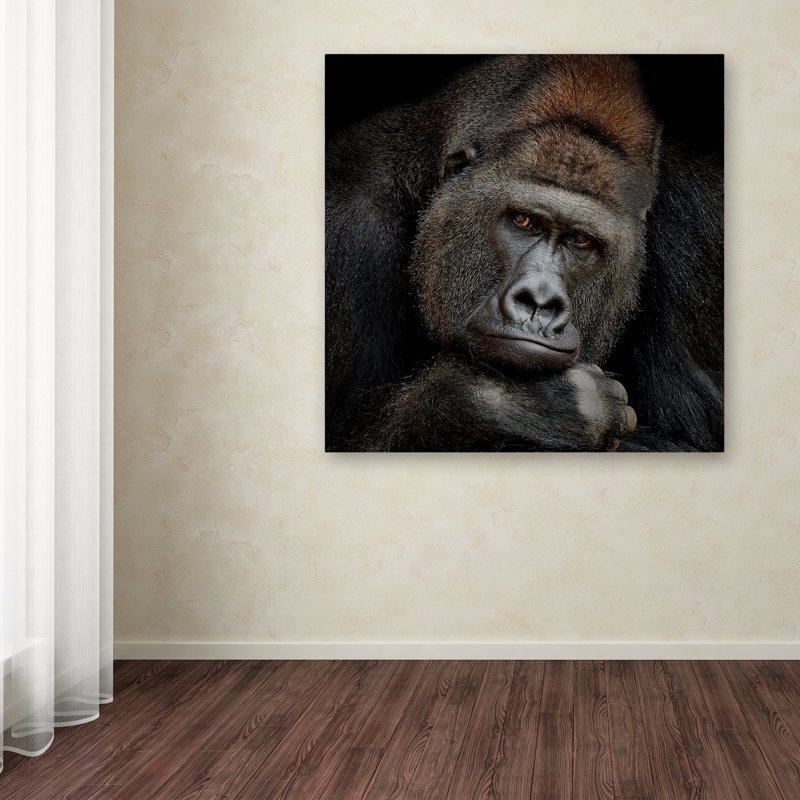 Art mural sur toile tendue - Antje Wenner-Braun, art mural «One Moment In contact» pour le salon, la chambre à coucher ou le bureau - 24 x 24