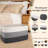Large Blanket Basket For Living Room, Rectangle Woven Baskets For Storage, Nursery Toy Storage With Handle-22”X17”X12”-Gradient Dark Grey-127924145