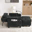 Canapé inclinable simple avec réglage manuel du dossier, charge USB et repose-pieds de rangement-528000322