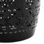 Table d'appoint 12 po - Noir | Accent de mosaïque intrigant avec plateau en carreaux de céramique et structure en fer, parfait pour différents endroits intérieurs comme le patio, la terrasse, les collations fonctionnelles, les boissons et la rouille des plantes