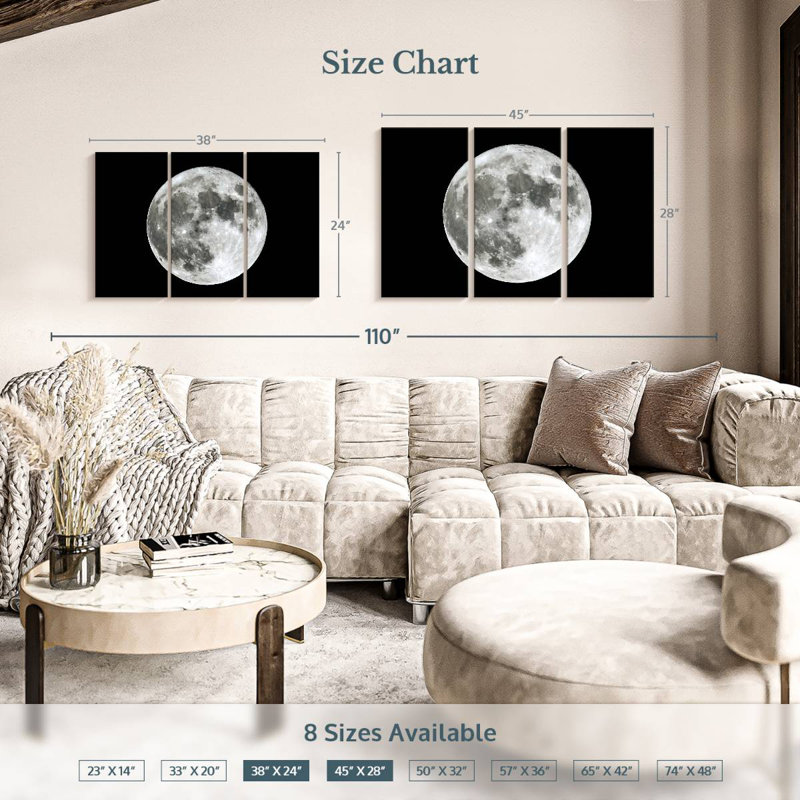 Oberle The Moon, 28" H x 45" W