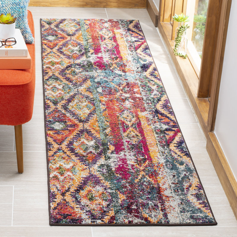 Tapis performance oriental Isabea, Tapis de couloir 2 pi 2 po x 8 pi