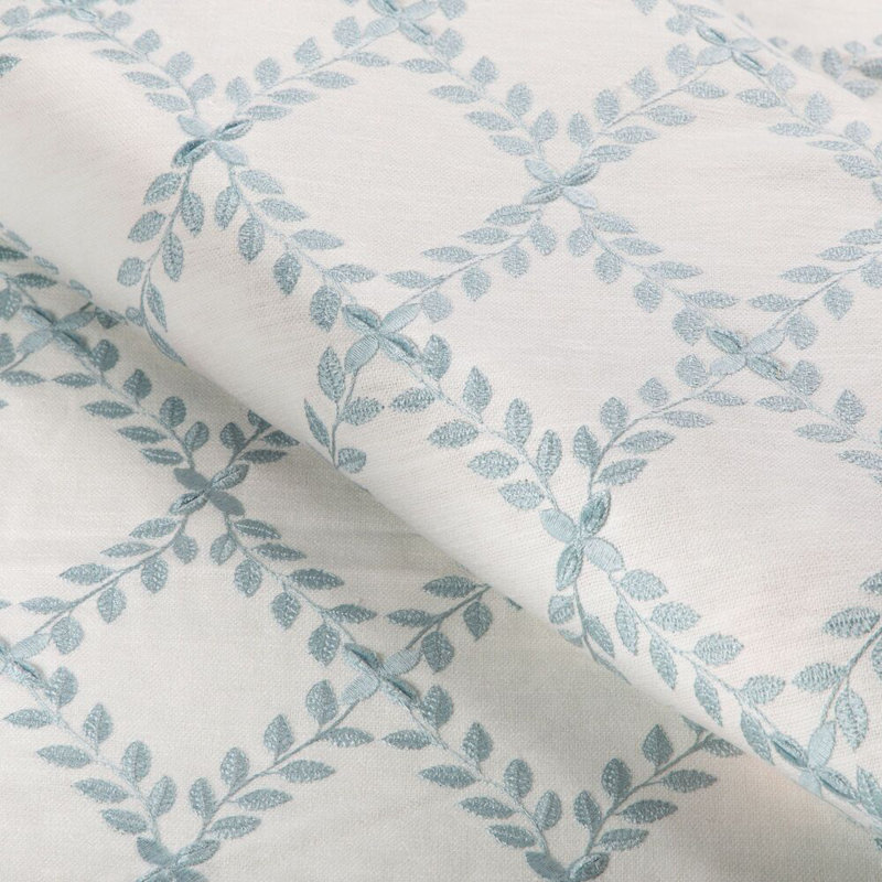 Kravet Basics - 37090-5, White/Spa/Light Blue
