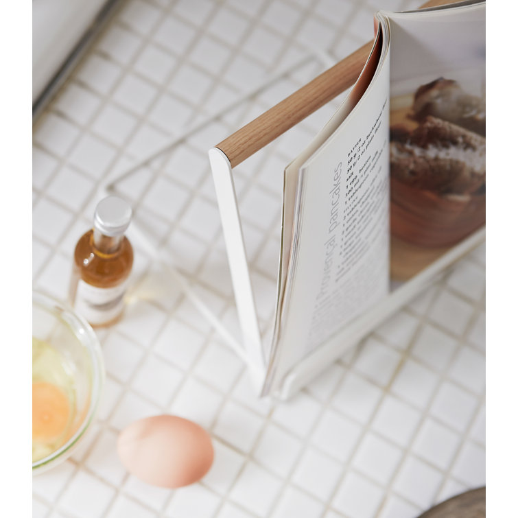 Yamazaki Home Tosca Cookbook Stand - White