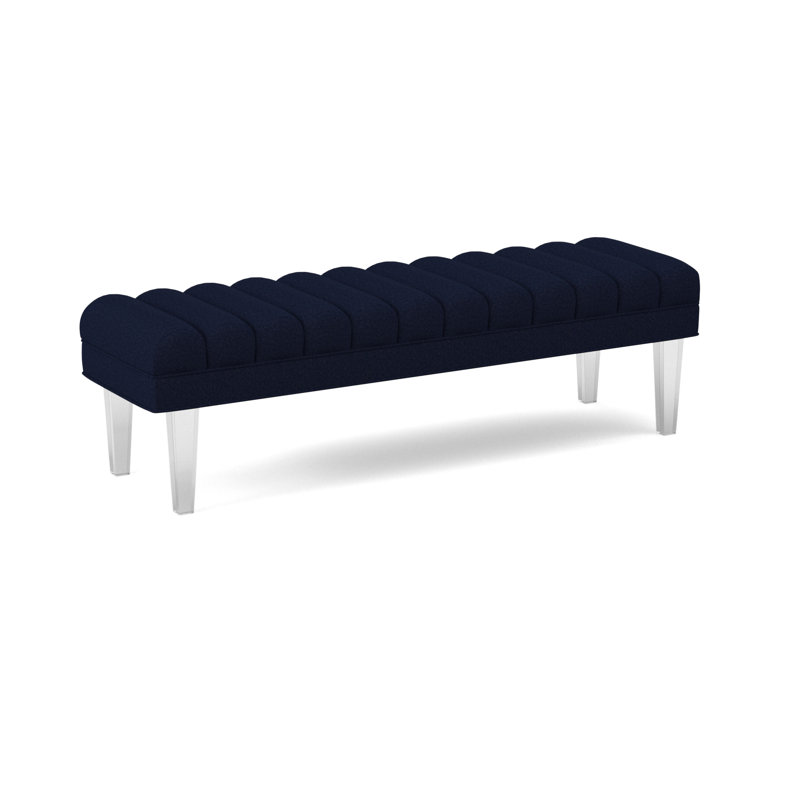 Lana Upholstered Bench, 18" H x 60" W x 18"D, Margaret Uniform Polyester Blend