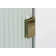 Maven 34 in. x 66.75 in. Frameless Arched Fluted Single Fixed Bath Panel