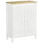 Armoire de rangement, armoire à double porte avec 2 tablettes réglables, pour le salon, la chambre à coucher ou le couloir, blanc