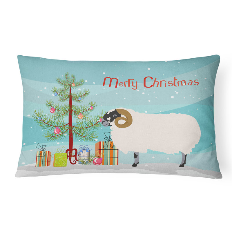  Coussin Scottish Blackface Sheep Christmas