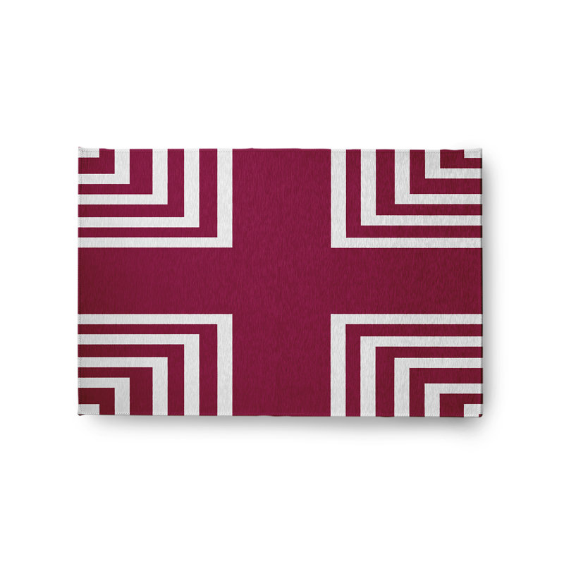 Chenille Geometric Indoor Rug, Rectangle 2' x 3'