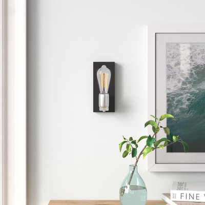 Modern Metal Wall Lamp, Black Finish, 3.5 x 3.9 x 8.3 inches | E27 Socket, Max 40W | IP20 Rated, Stylish Novelty Design for Living Room, Bedroom, or Office | Durable Construction and Elegant Look