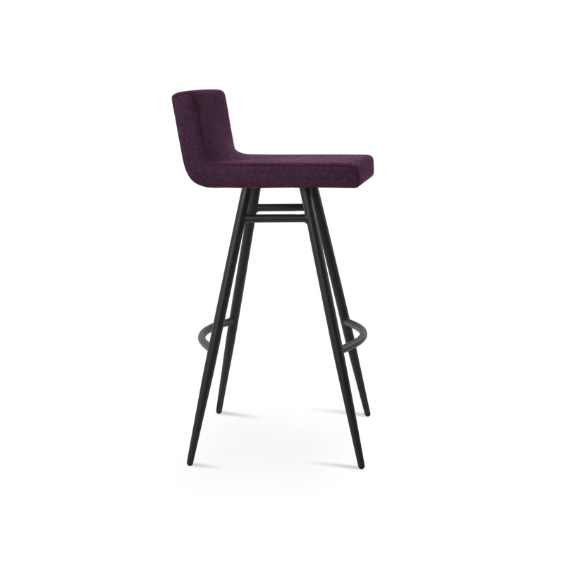 Tabouret de comptoir et de bar Dallas, Noir, Tabouret de bar (hauteur d'assise de 28 po)
