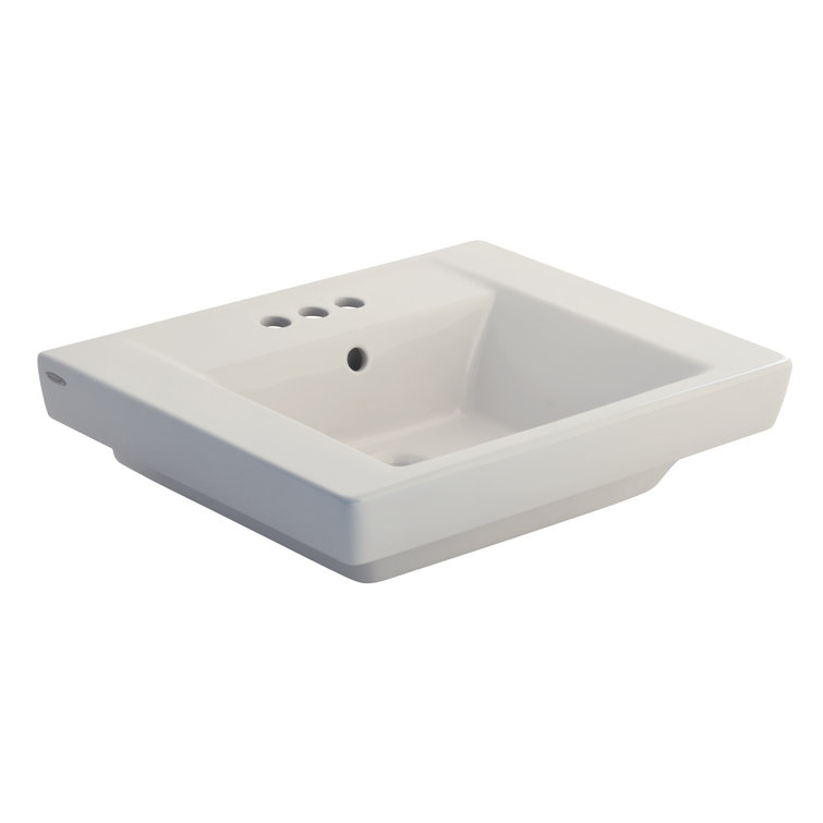 American Standard Boulevard 19'' Vitreous China Rectangular Bathroom Sink with Overflow