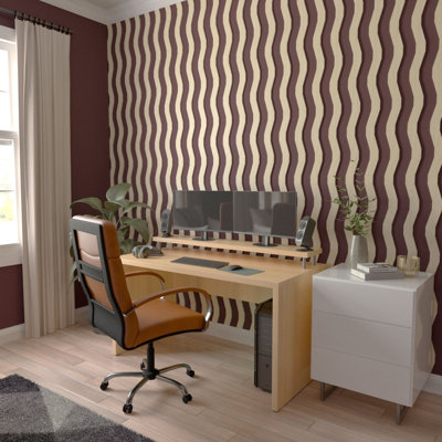 Brazos Adjustable Wood Decorative Slat Wall Panel Kit