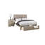 Rustic Style 1Pc California Two Panel Bed Rectangular Shaped Footboard Drawer Bedroom Furniture