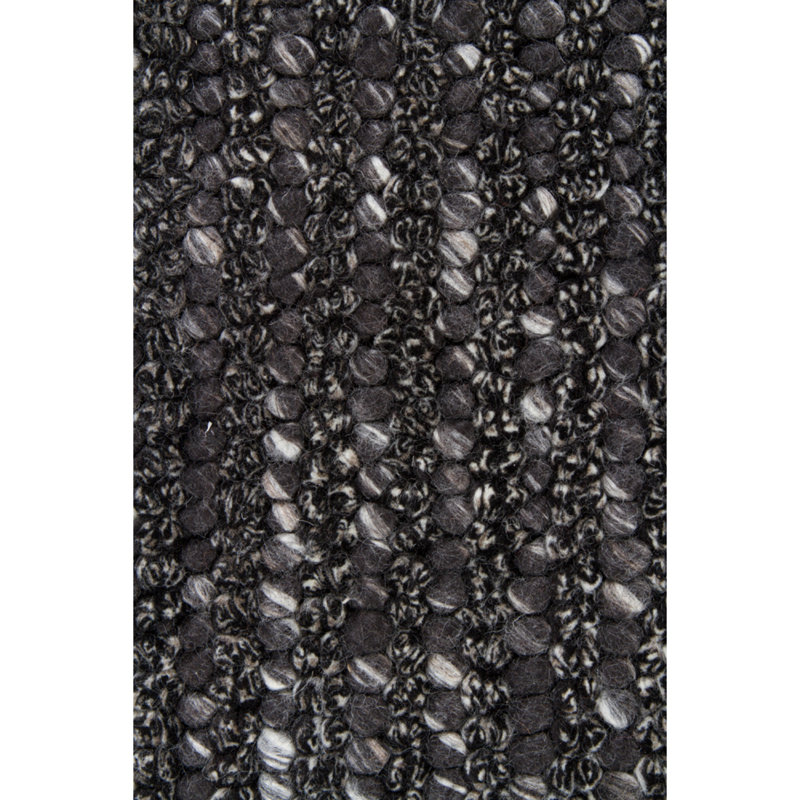 Tapis gris anthracite / ivoire Anni, Rectangle 5 pi x 7 pi 6 po