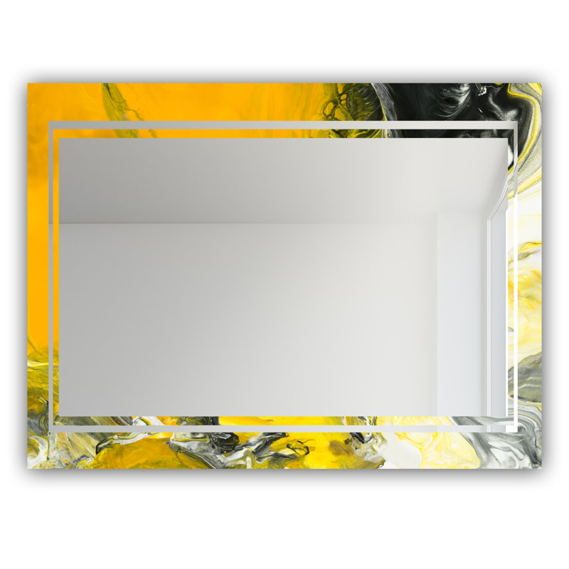 Miroir de salle de bain Glam, H 29,5 po x l 39,4 po, Marbré 15