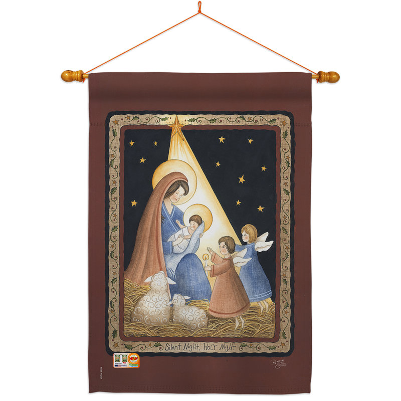 Double Sided 40'' H x 28'' W Polyester Christmas Flag Set