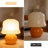 Small And Cute Glass Table Lamp With 3 Tri-color Bulbs