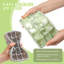4 Pack Green Silicone Ice Cube Trays with Lid Easy Release Stackable BPA Free