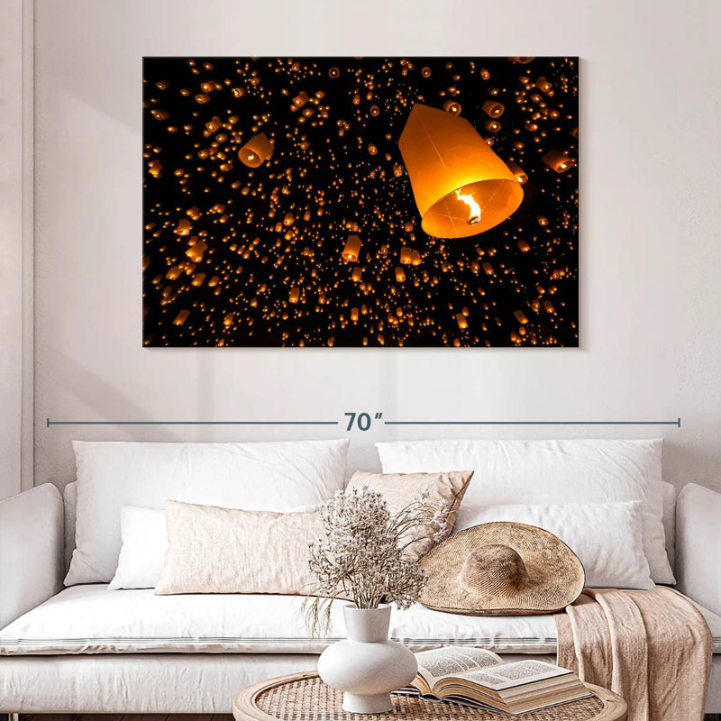Rorry Lanterns In The Sky, 20" H x 30" W