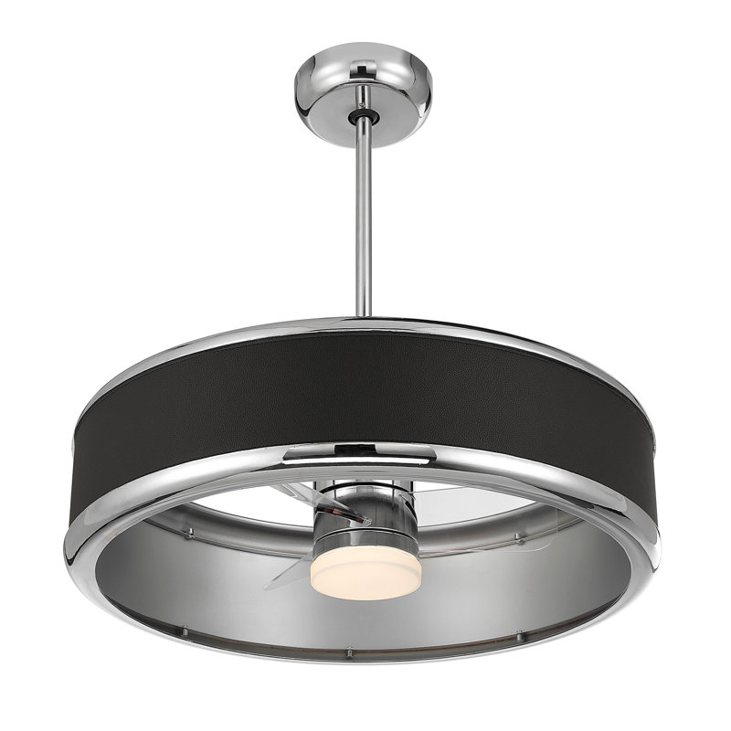 Ventilateur DEL Archer en nickel poli Archer, Polished Nickel